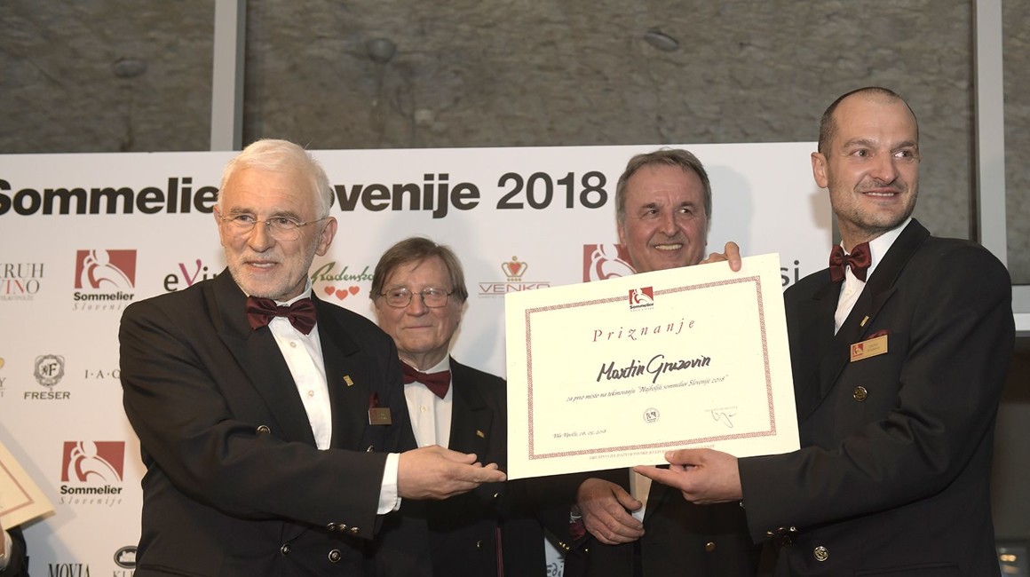 Najboljši sommelier v Sloveniji je Martin Gruzovin iz Guerile
